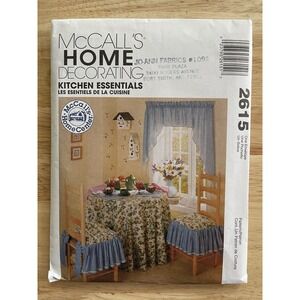 Kitchen Essentials McCall's Home Decorating Sewing Craft Pattern # 2615